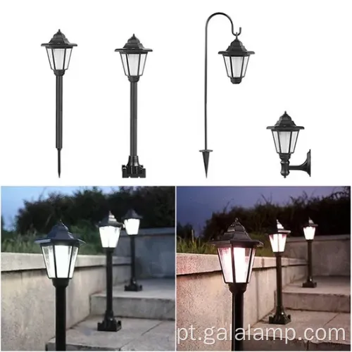 Luzes solares de lanterna solar hexagon elegantes vintage